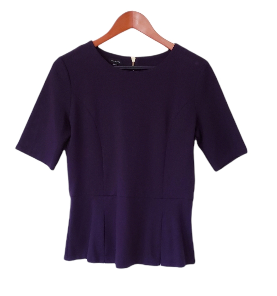 Talbots Peplum - Plum - M